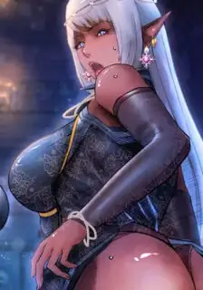 The Dark Elf Queen and the Slave Orc
